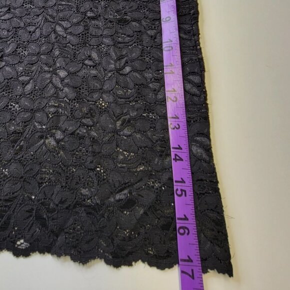 Black Lace Long Camisole Lace Tank Top Stretchy Long Camisole - Size L- NEW - Picture 12 of 15